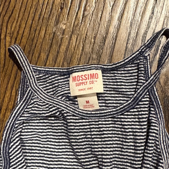 Mossimo Supply Co. Blue and White Tank Top - Picture 2 of 3